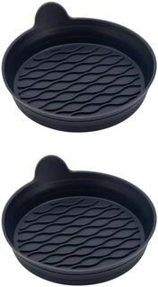 Inspired Finds Silicone Car Coasters 2 Pack Non Slip Bling Cup Holder Inserts For Car Interior Accessories black