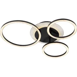 LED-Deckenleuchte Ringo Schwarz max. 39,6 Watt Deckenlampe