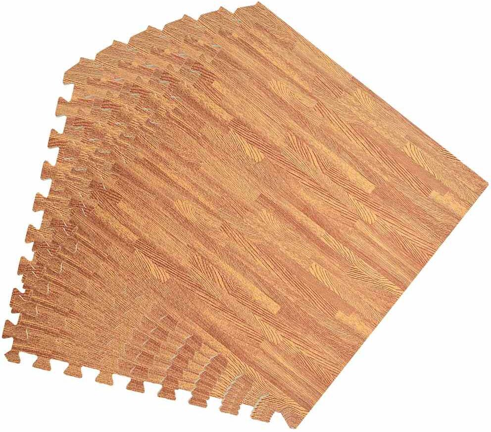 vidaXL Tapis de sol 24 pcs Grain de bois 8,64㎡ Mousse EVA