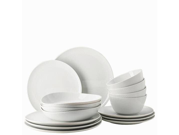 Rosenthal Kombiservice Junto Weiß, Weiß, Keramik, 16-teilig, Uni, 620 ml, 31.7x28.1x32 cm, DIN EN ISO 14001, DIN EN ISO 9001, Essen & Trinken, Geschirr, Geschirr-Sets, Kombiservice
