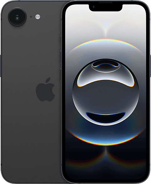Apple iPhone 16e, Negro, 128 GB, 5G, 6.1 " OLED Super Retina XDR, Chip A18, iOS