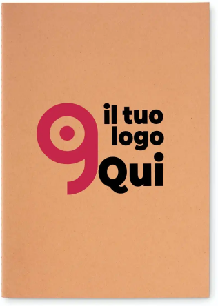 Mini Paper Book A6 FSC®, copertina cartone riciclato, 80 pagine Personalizzate o neutre