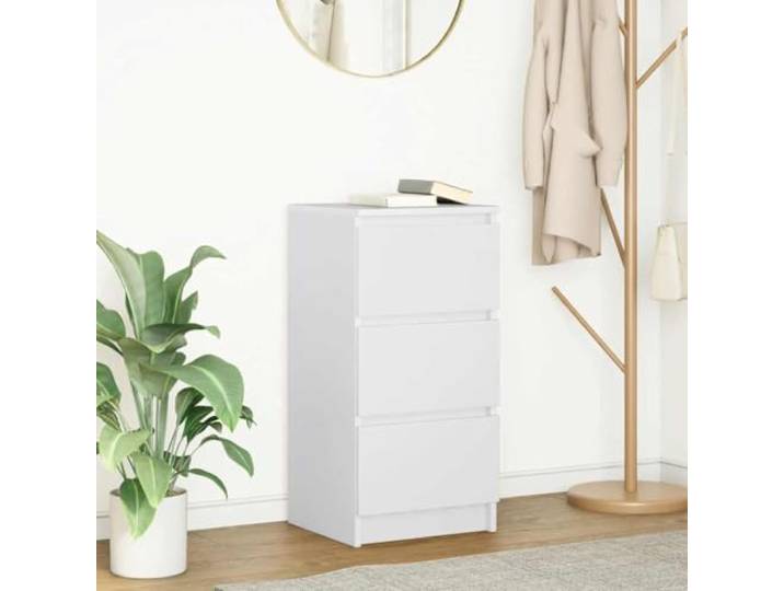 Jkghdrt Sideboard Weiß 37,5x35x76 cm Holzwerkstoff mit Stauraum Sideboard Weiß, Holzwerkstoff, 37,5x35x76 cm, pflegeleichte Oberfläche, vielseitig nutzbar