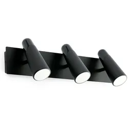 Faro LED Wandleuchte LAO 3x4W, 3000K, IP20, schwarz FAR-29043