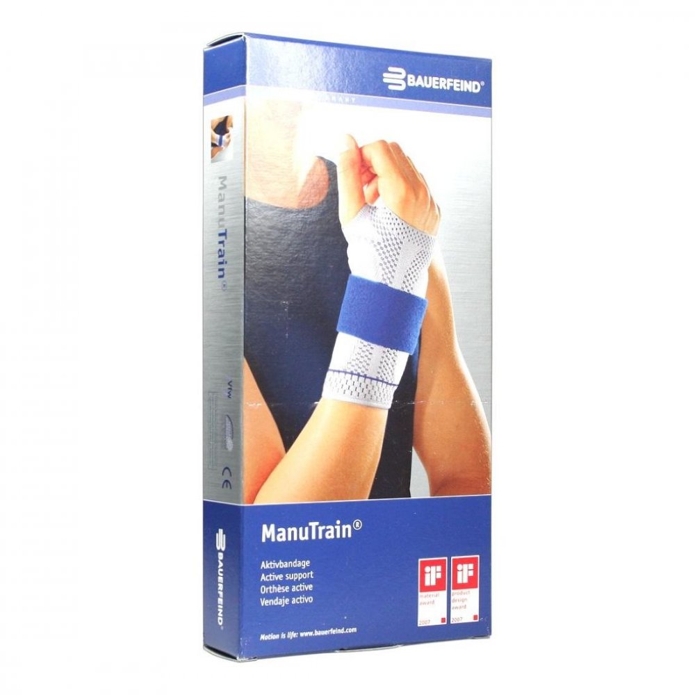 Bauerfeind AG / Orthopädie Manutrain Handgelenkbandage Größe 2 rechts titan 01285890