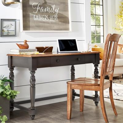iNSPIRE Q Classic Oaklyn Antique 1-drawer Desk with Charging Station
