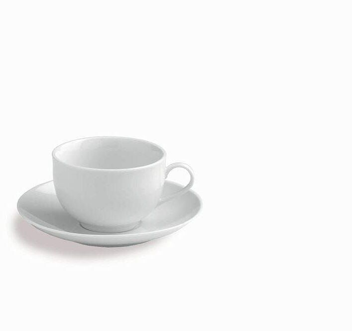 Tasse "Tognana Metropolis 220 ml, 6 Stück", weiss (weiß), B:6cm H:8cm Ø:15cm, Porzellan, Trinkgefässe, Tasse, Spülmaschinenfest, Mikrowellenfest weiß Ø 15cm x 8cm, 220ml, 6