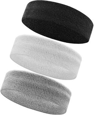 Uplift Picks AOLIKES 3 Pack Moisture Wicking Sports Headbands h 3 Pcs