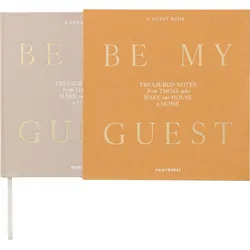 Gästebuch Be My Guest, beige-gelb