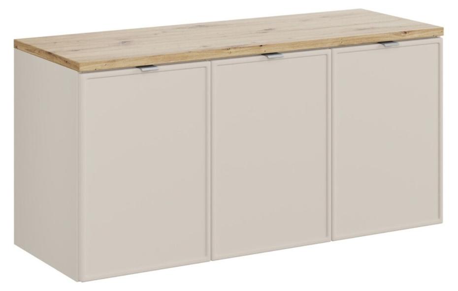 Badezimmer-Set BRAZZA: Unterschrank mit Schränken 120cm + Platte für Waschbecken