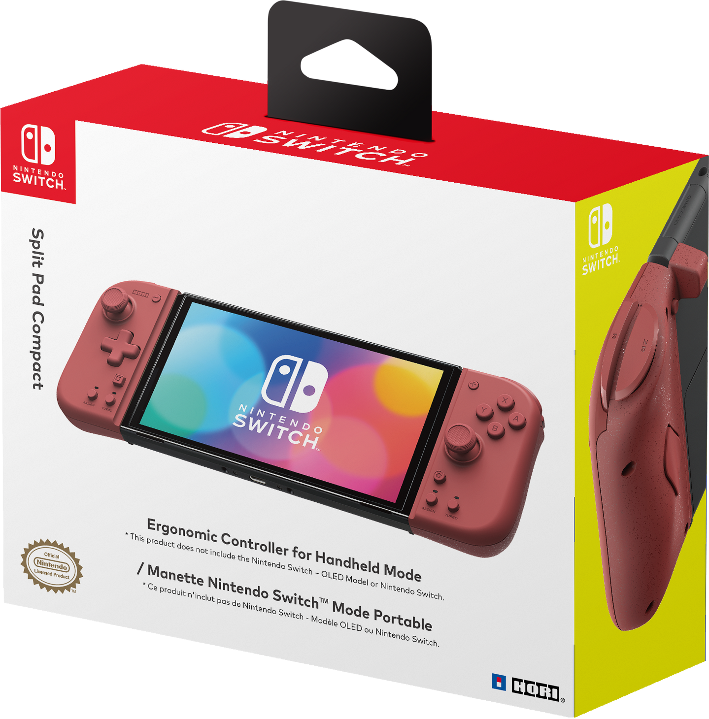 HORI Split Pad Compact Apricot Red for Nintendo Switch Handheld Controller