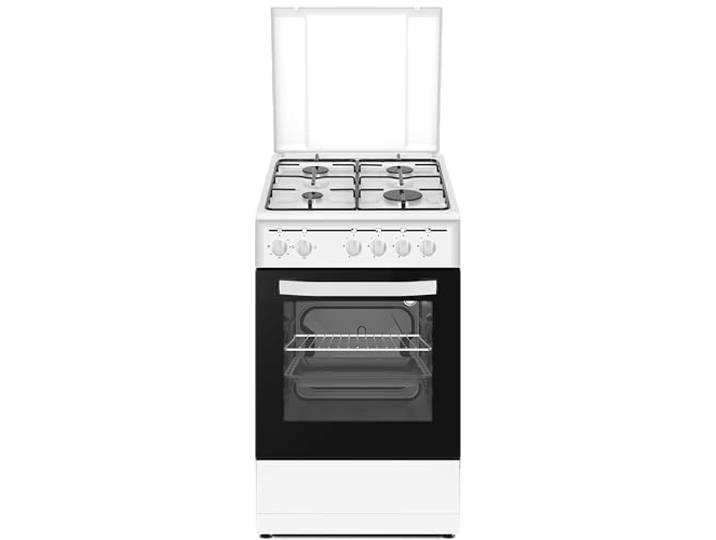PKM GH4-50 EO AQ, Stand-Gasherd/9050 Watt/50 cm/3 Backofenfunktionen/Ober- und Unterhitze/Energieeffizienzklasse A/Inklusive Grillrost & Fettpfanne