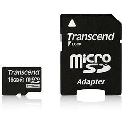 Transcend GUSDU1 microSDHC Speicherkarte 16 GB