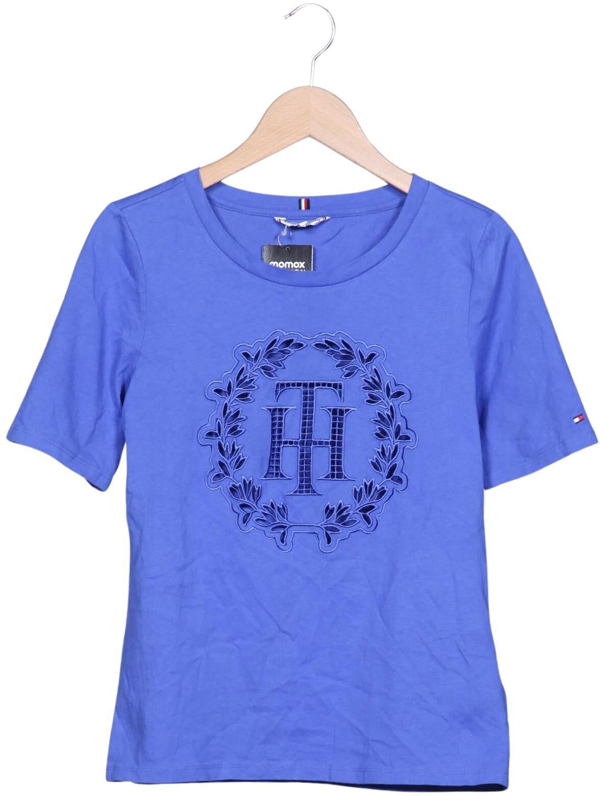 Tommy Hilfiger Damen T-Shirt, Blau, Gr. S, Baumwolle - Second Hand