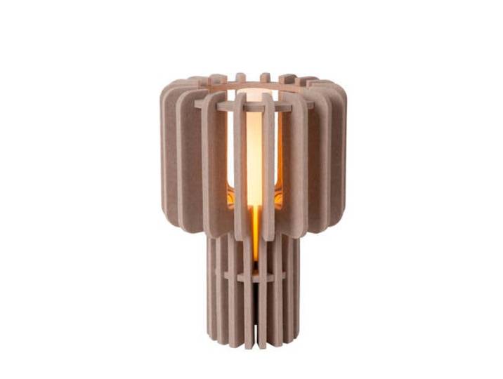 Lucide ROLLO - Tafellamp - 1xE27 - Taupe