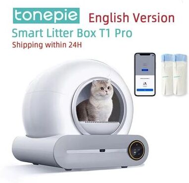 Uplifted Finds Tonepie 65L Self Cleaning Smart Cat Litter Box Tonepie 65L Self Cleaning Smart Cat Litter Box
