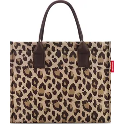 Daily Shopper Tasche, braun, Leopardenmuster