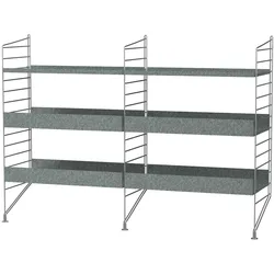 Standregal Outdoor mit sechs Metallböden