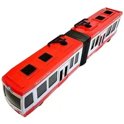 Lean Toys Gelenkbus mit Friktionsantrieb Rot