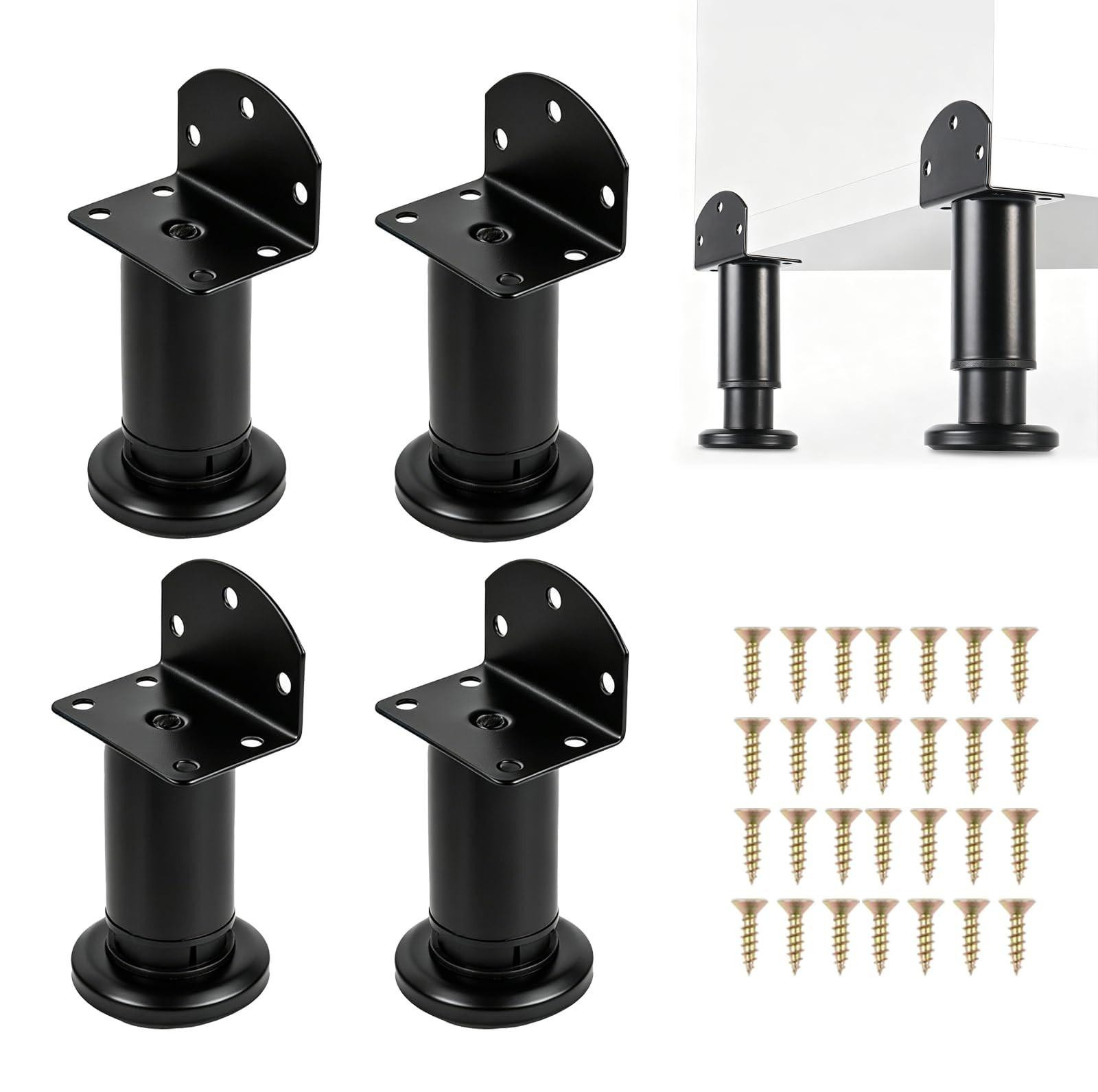 Set van 4 metalen verstelbare meubelpoten van Solidchoice