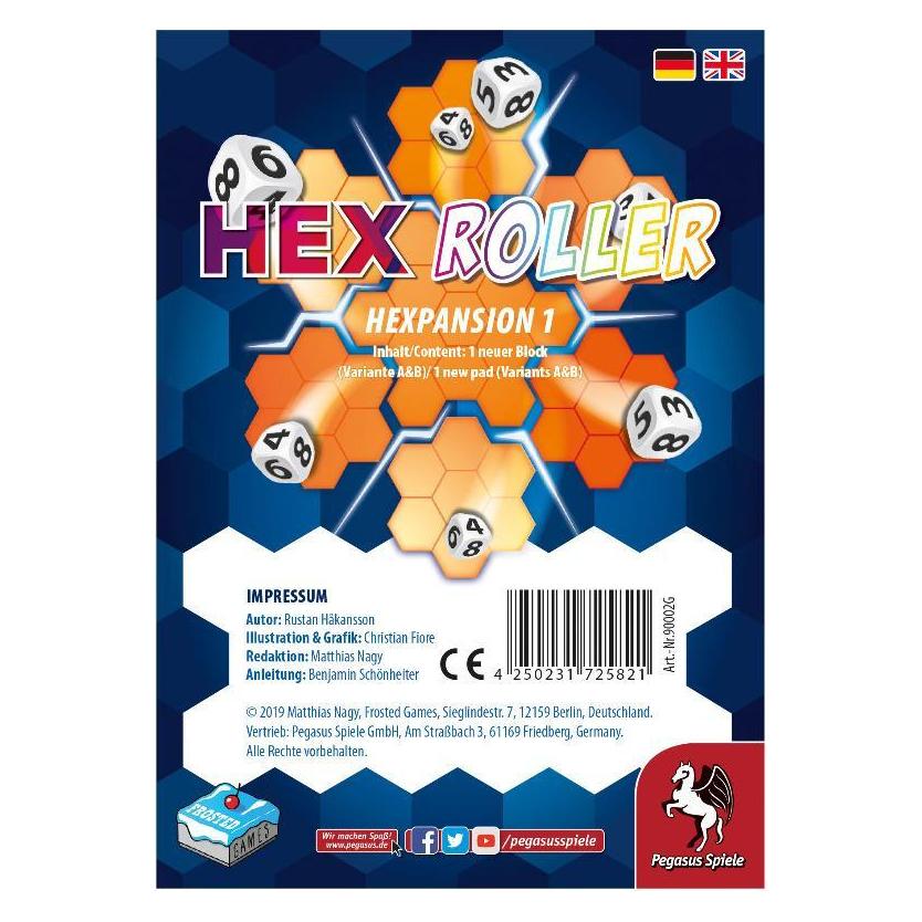 Pegasus 90002G - HexRoller: Hexpansion 1 (Erweiterung, DE-Ausgabe) (Deutsch) (90002G)
