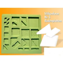 Giessform Silikonform Bodenplatten Krippenbausteine Set 5