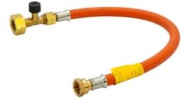 Hamilton Gas Products Ltd 450mm Propane/Butane Pigtail with Rupture Protection - Butane Nut x W20