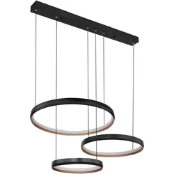 Hängeleuchte HALLI (LBH 76,70x50,30x150 cm) - schwarz - LBH 76,70x50,30x150 cm