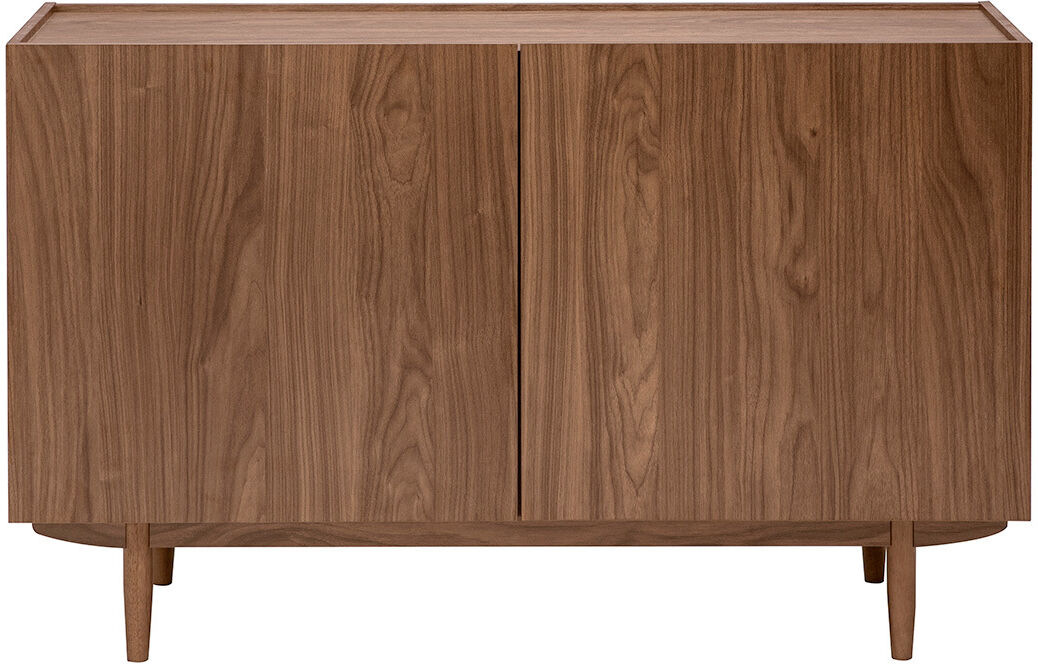 Miliboo Vintage Buffet mit dunklem Nussbaum-Finish, 2 Türen, L120 cm SANAA