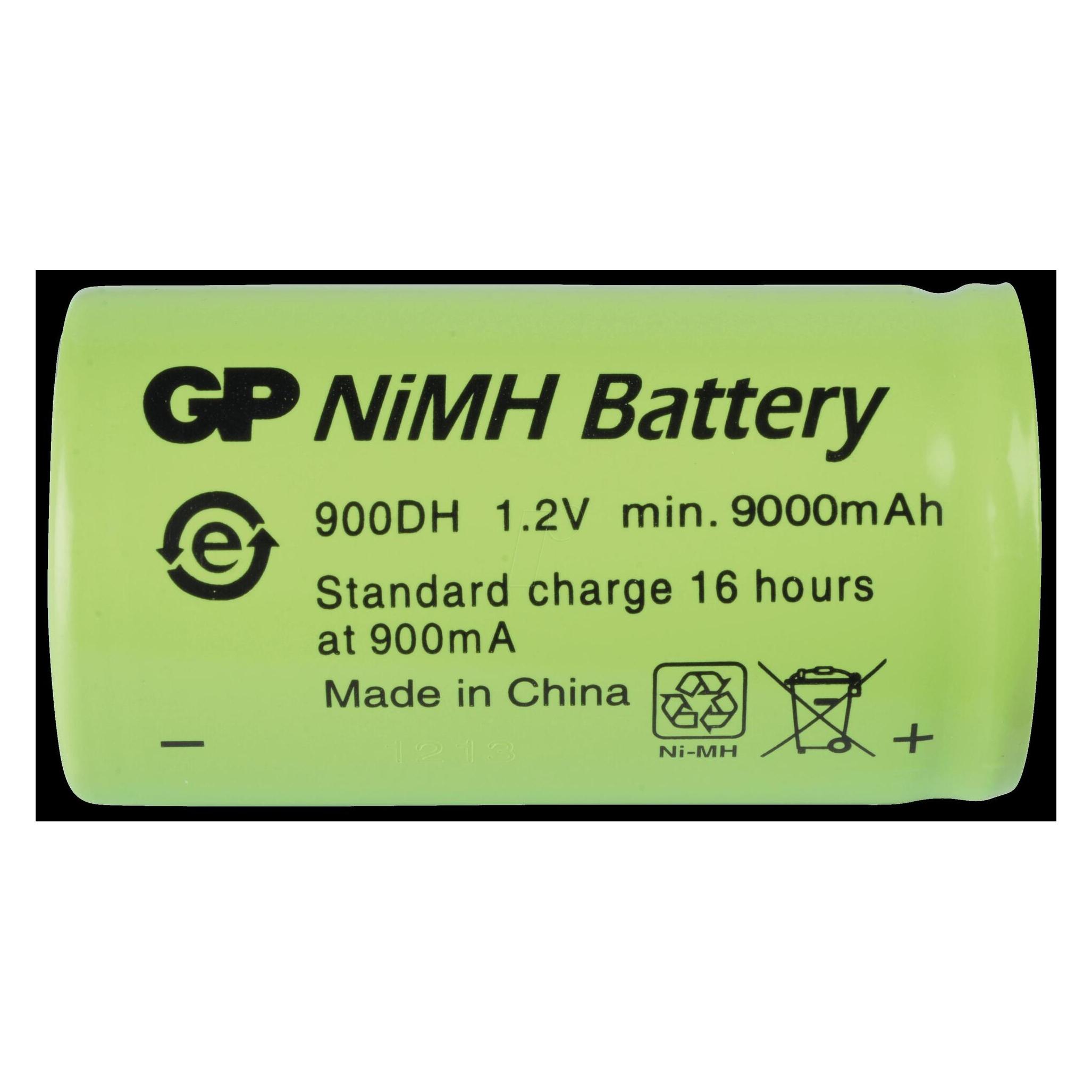 GP Batteries GP GP Ni-MH Industrial 9000 DH C1 Mono (D)-Akku NiMH 1.2 V 9000 mAh 1 St. (1 Stk., 9000 mAh) (GPIND900DHC1)