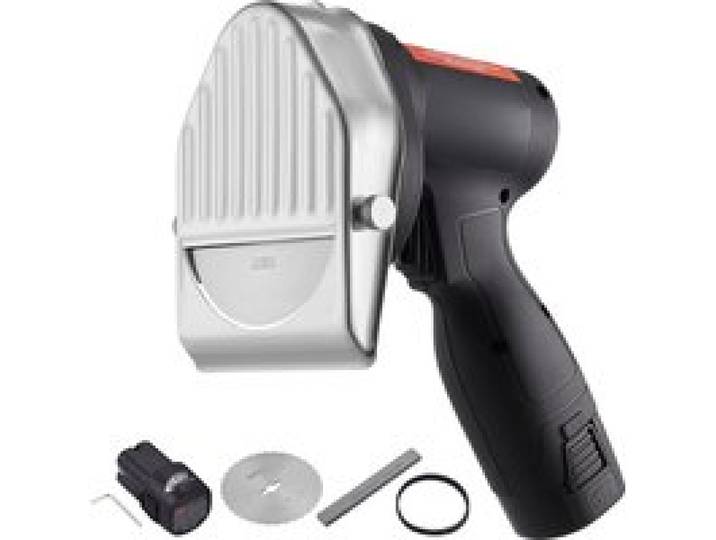 SucceBuy elektrisch shoarma-mes, draadloze batterij Professioneel Turks mes Commerciële roestvrijstalen gyrosnijder