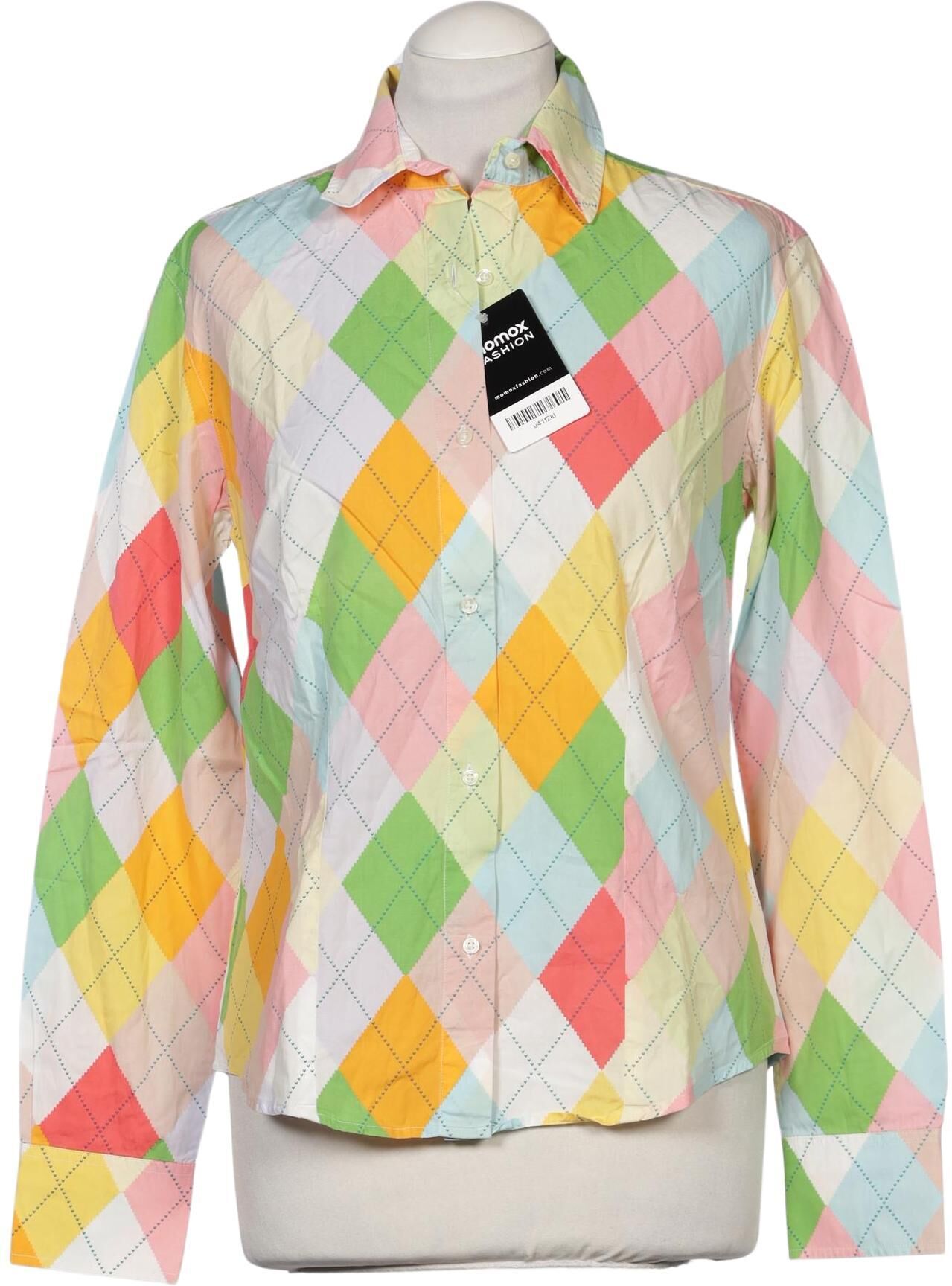 Pringle of Scotland Damen Bluse, Mehrfarbig, Gr. EU 40, Baumwolle - Second Hand