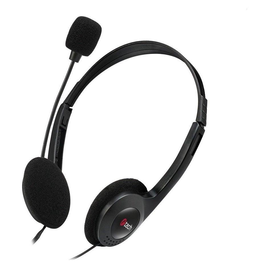C-Tech Headphones for PC MHS-03E, black (Kabelgebunden) (8594125011666)