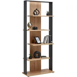 Regal Eiche Artisan/Schwarz