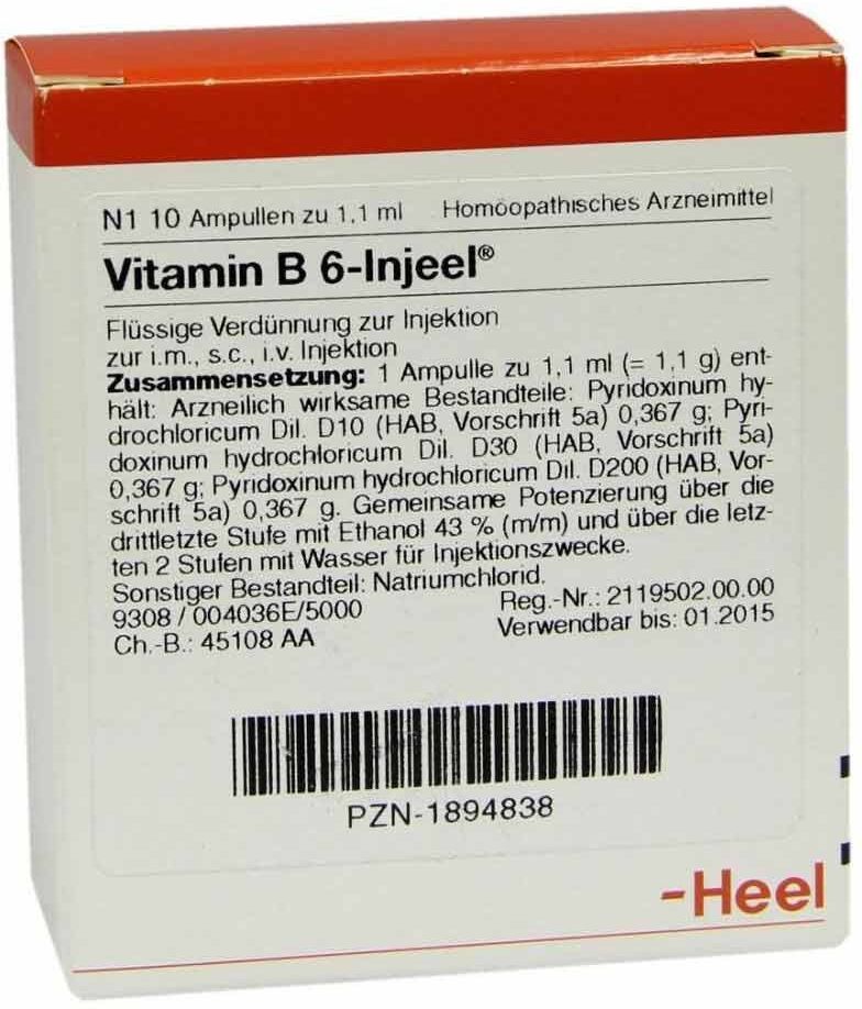 Vitamin B6 Injeel Ampullen