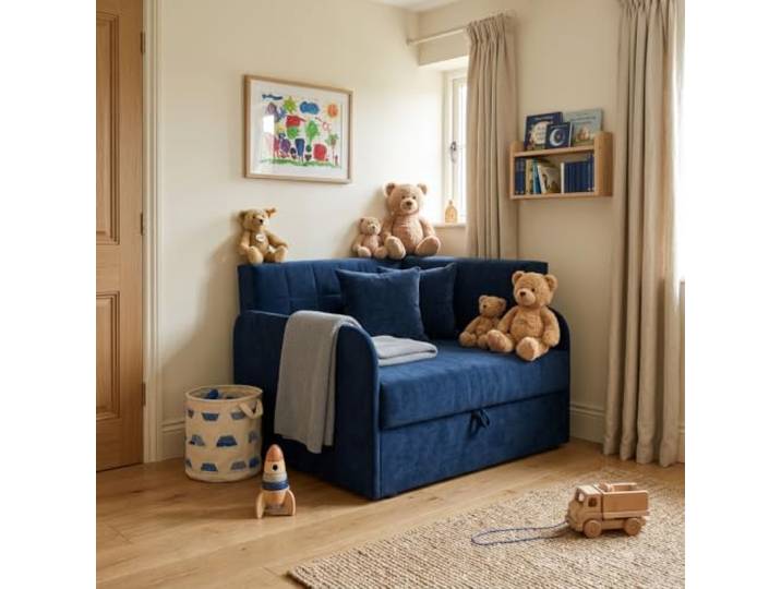Family Meble Kinder-Schlafsofa Denis Design mit Bettkasten, ausziehbar – Variante Royal 22