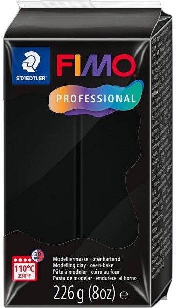 Fimo Professional Ler, 226 G, Sort