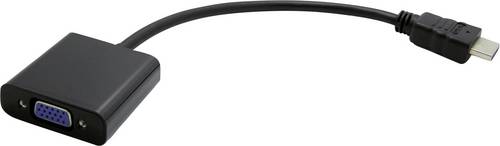 Value HDMI / VGA Adapterkabel HDMI-A Stecker, VGA 15pol. Buchse 0.15 m Schwarz 12.99.3114 HDMI-Kabel