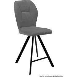 THEKENSTUHL drehbar (4er-Set) Diantha 51x109x60 Schwarz/Grau