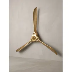 Wandpropeller Aluminium Gold 85x10x85 cm - CREMONA   Kadima Design