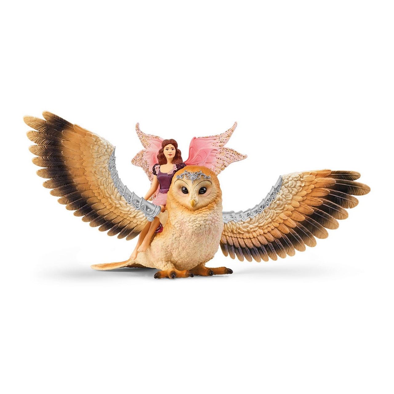 Schleich Bayala Elfe auf Glitzer-Eule V2