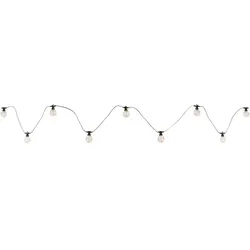 LED Lichter Kette Glühbirnen Optik Terrassen Deko-Licht Garten Leuchte Balkon Lampe Kugeln klar