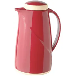 Helios Isolierkanne Wave 1 L Rot, spülmaschinengeeignet, Thermoskanne, Rot
