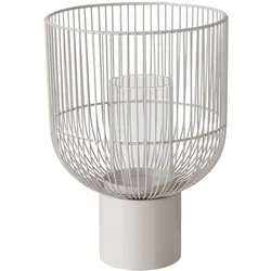 Windlicht CINDY klein (BHT 18x25x18 cm) - beige - BHT 18x25x18 cm