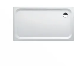 Laufen Duschwanne PLATINA, weiß, 900 x 1600 mm, Höhe 45 mm, seitlicher Ablauf mit Schallschutz