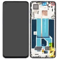 OnePlus LCD + Touch + Frame für DN2103 Nord 2 5G - grey sierra, Weiteres Smartphone Zubehör, Grau