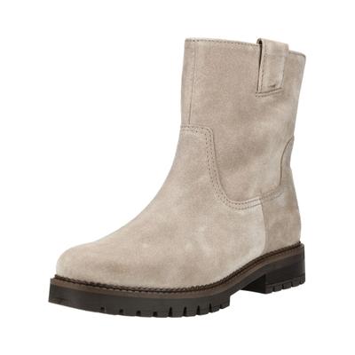 Stiefelette GABOR COMFORT "Gabor Comfort Stiefelette Veloursleder", Damen, Gr. 40,5, Textil, beige, Veloursleder, Schuhe Stiefelette