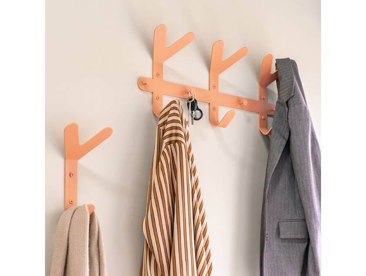 Barre de penderie Frondo 66 x 38 x 9cm Orange/Abricot