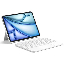 Inateck Keyboard iPad 04122 (DE, Apple iPad 2022 (10. Gen), Apple iPad Air 11 2024, Apple iPad Air 2020, Apple iPad Air 2022, Apple iPad Pro 11 2018, Apple iPad Pro 11 2020, Apple iPad Pro 11 2021, Apple iPad Pro 11 2022), Tablet Tastatur, Weiss