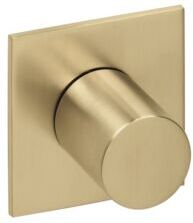 Herzbach Logic XL Fertigmontageset 21.958750.2.41 Brass Steel, für Absperr- und Umstell-Modul, 70x70mm